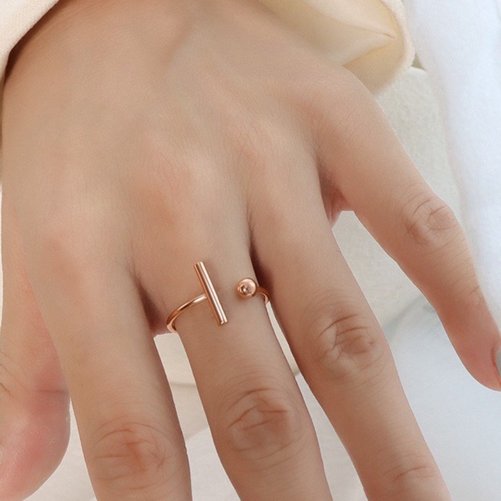 Elegant Rose Gold Open Ring*Waterproof Tarnish Resistant*Minimalist Dainty*ML